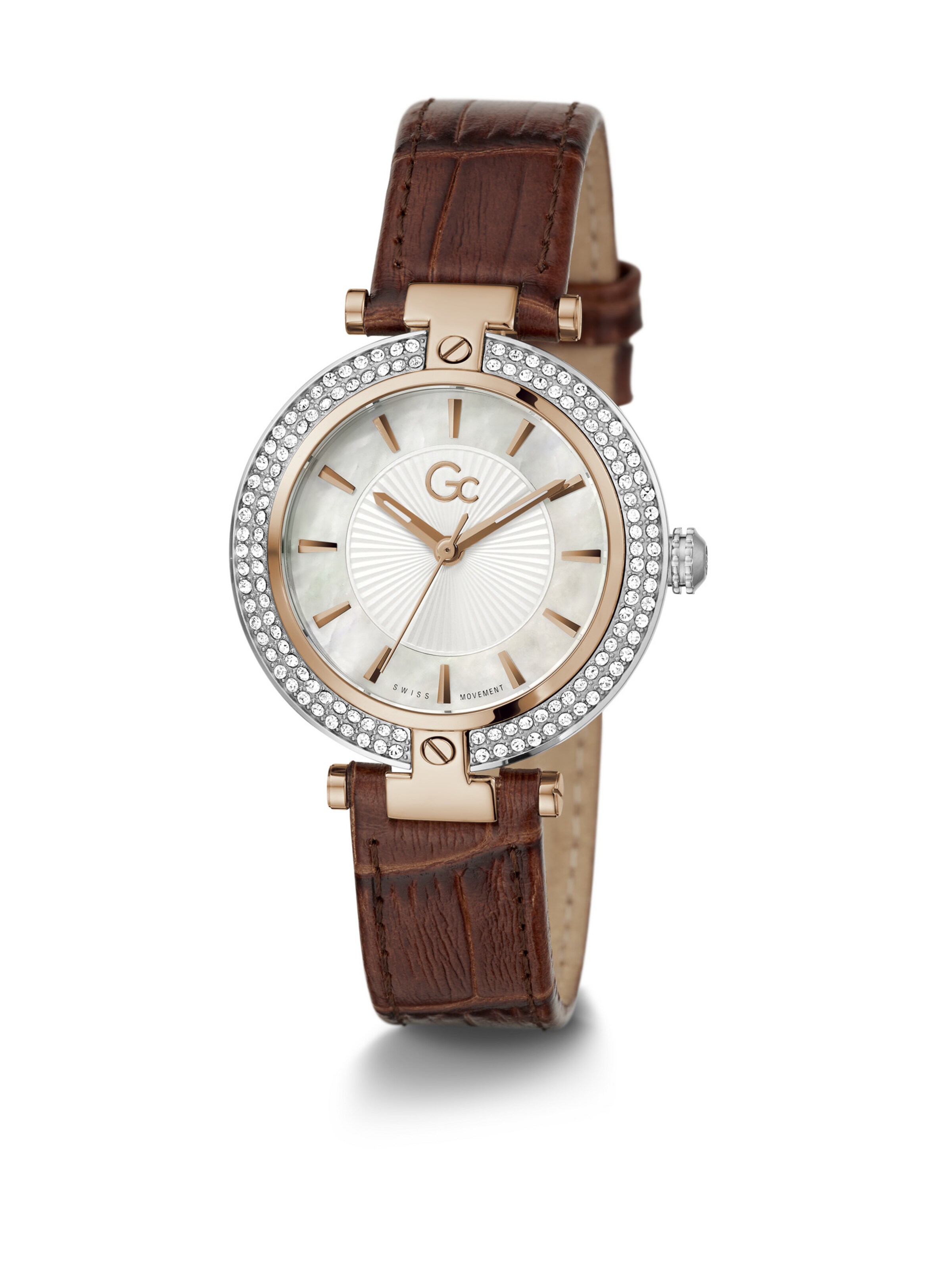 Gc Analoguhr 'Vogue' in Braun