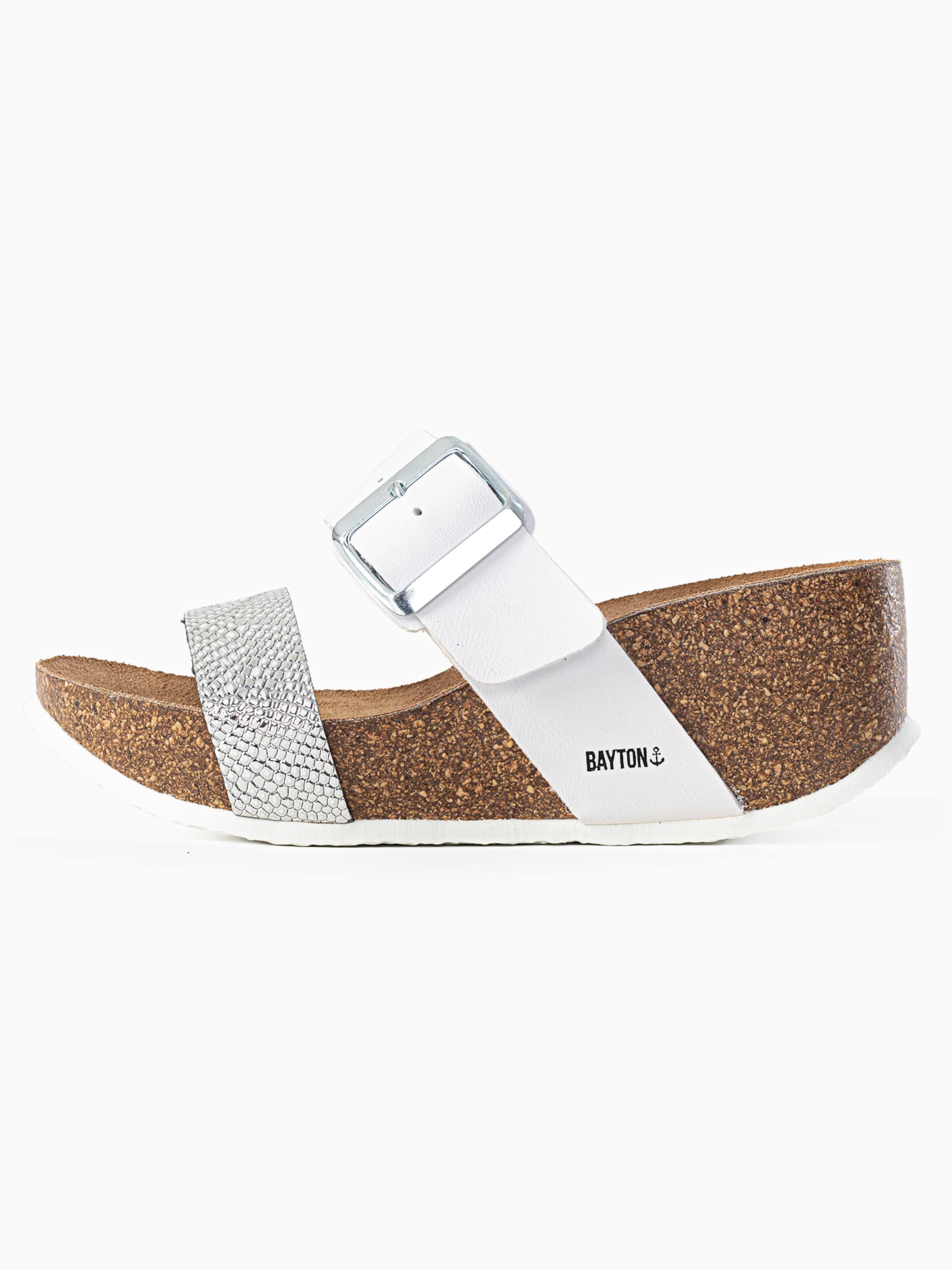 Bayton Pantoletter 'Newcastle' i hvid: forside