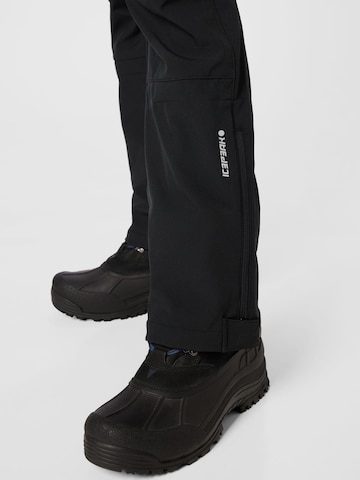 Regular Pantalon de sport ICEPEAK en noir