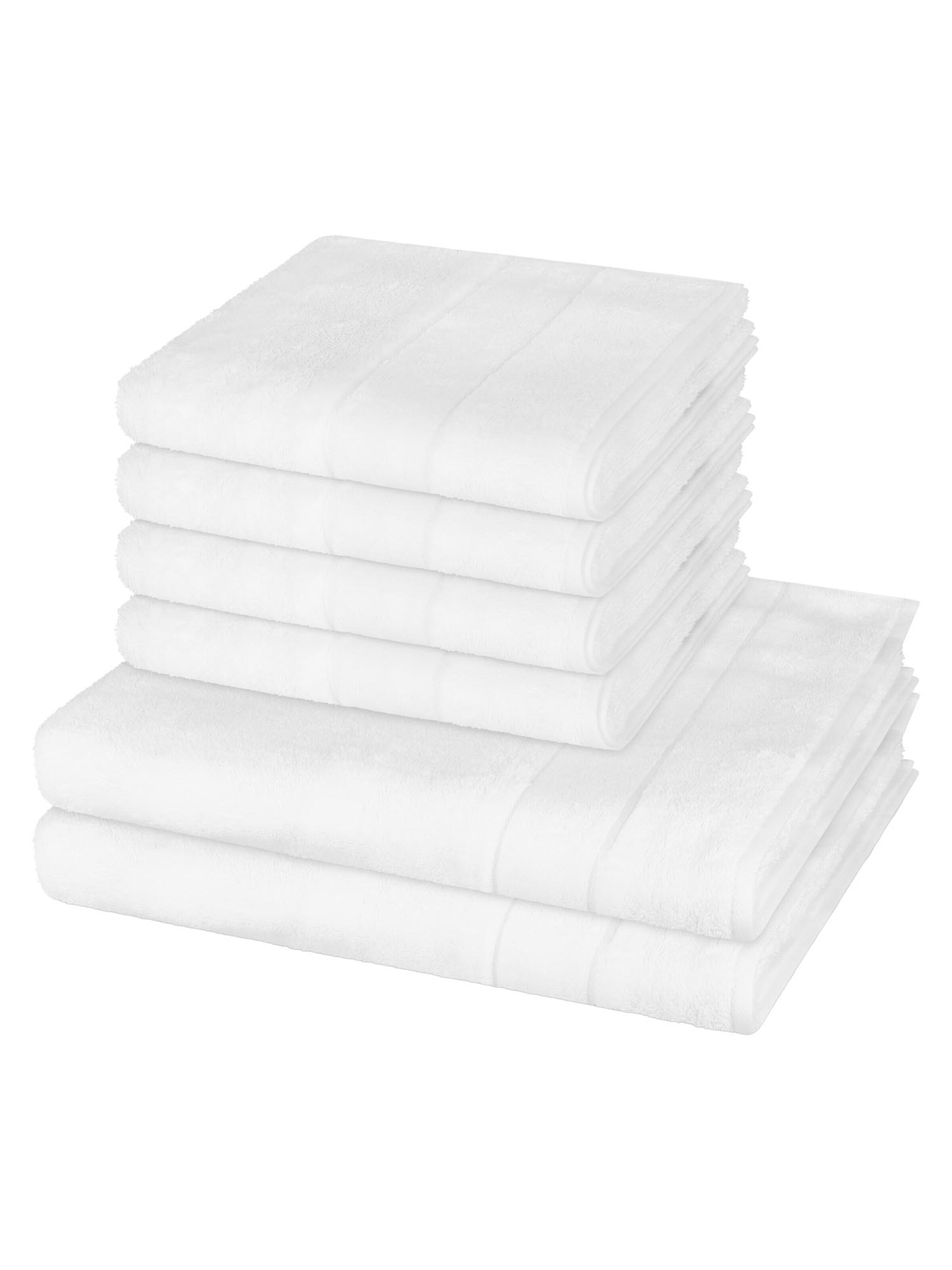 Cawö Towel 'Noblesse' in White: front