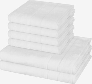 Cawö Towel 'Noblesse' in White: front