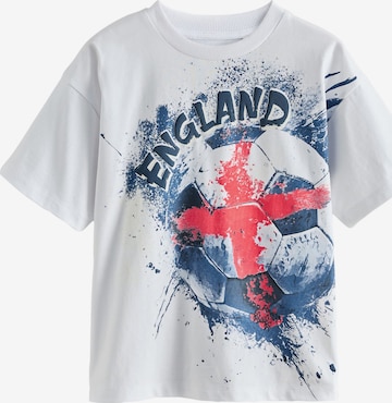 T-Shirt Next en blanc : devant