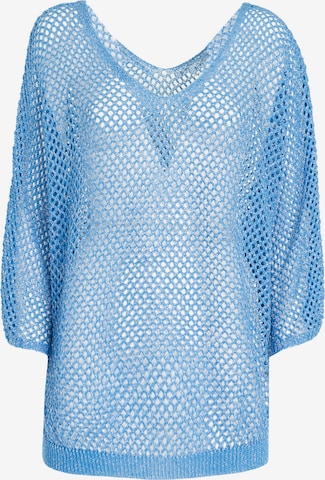 Influencer Pullover in Blau: predná strana