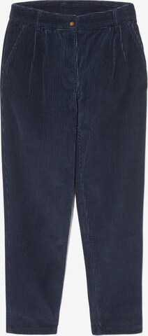 TIMBERLAND Loose fit Pleat-Front Pants 'Corduroy' in Blue: front