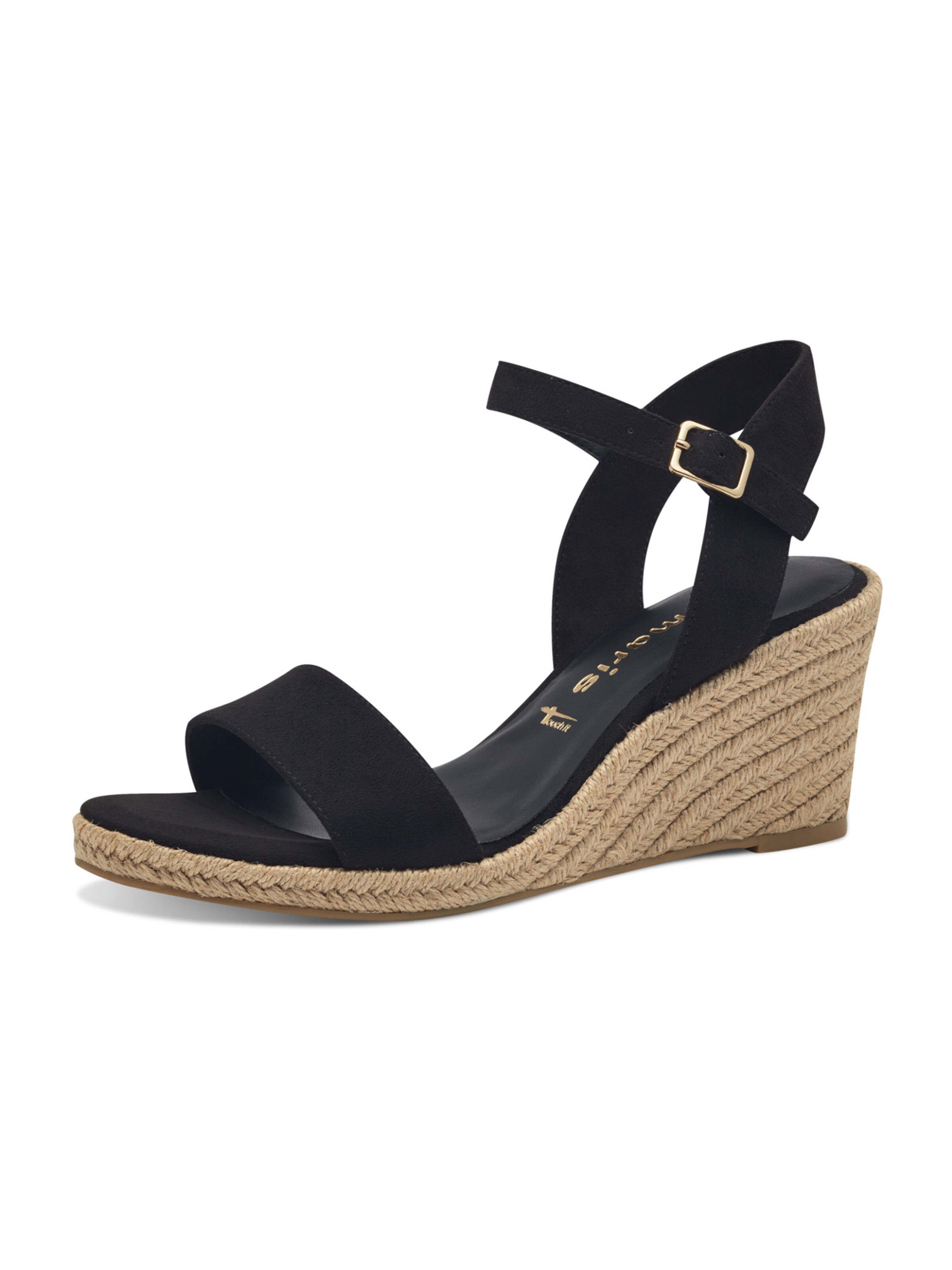 Sandales à lanières Tamaris en noir : devant