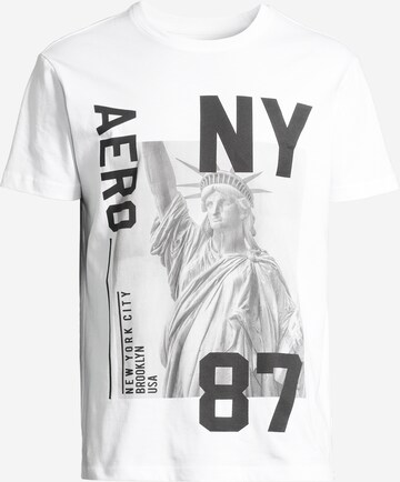 T-Shirt 'IMAGERY' AÉROPOSTALE en blanc : devant