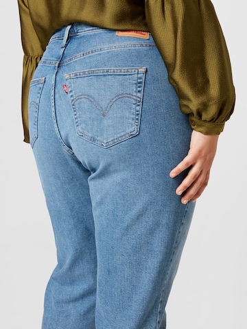 Levi's® Plus Дънки Tapered Leg Дънки 'PL High Waisted Mom Jean' в синьо