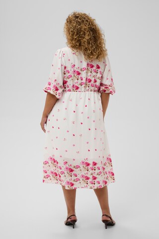 KAFFE CURVE Kleid 'Rosa' in Weiß