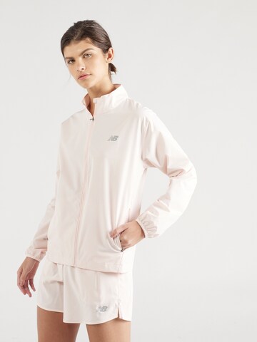 new balance Sportovní bunda 'Essentials' – pink: přední strana
