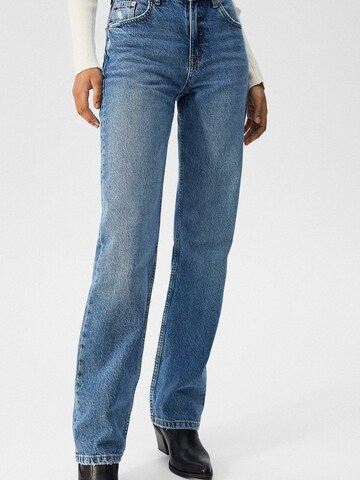 Pull&Bear Regular Jeans in Blau