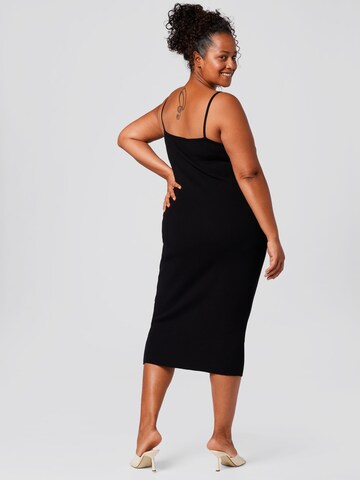 Rochie tricotat 'Ria' de la A LOT LESS pe negru