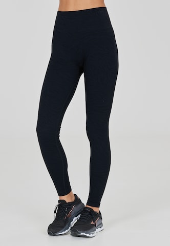 Athlecia Slim fit Workout Pants 'Ralphie' in Black: front