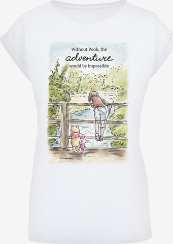 F4NT4STIC Shirt 'Disney Winnie The Pooh Adventure' in Wit: voorkant