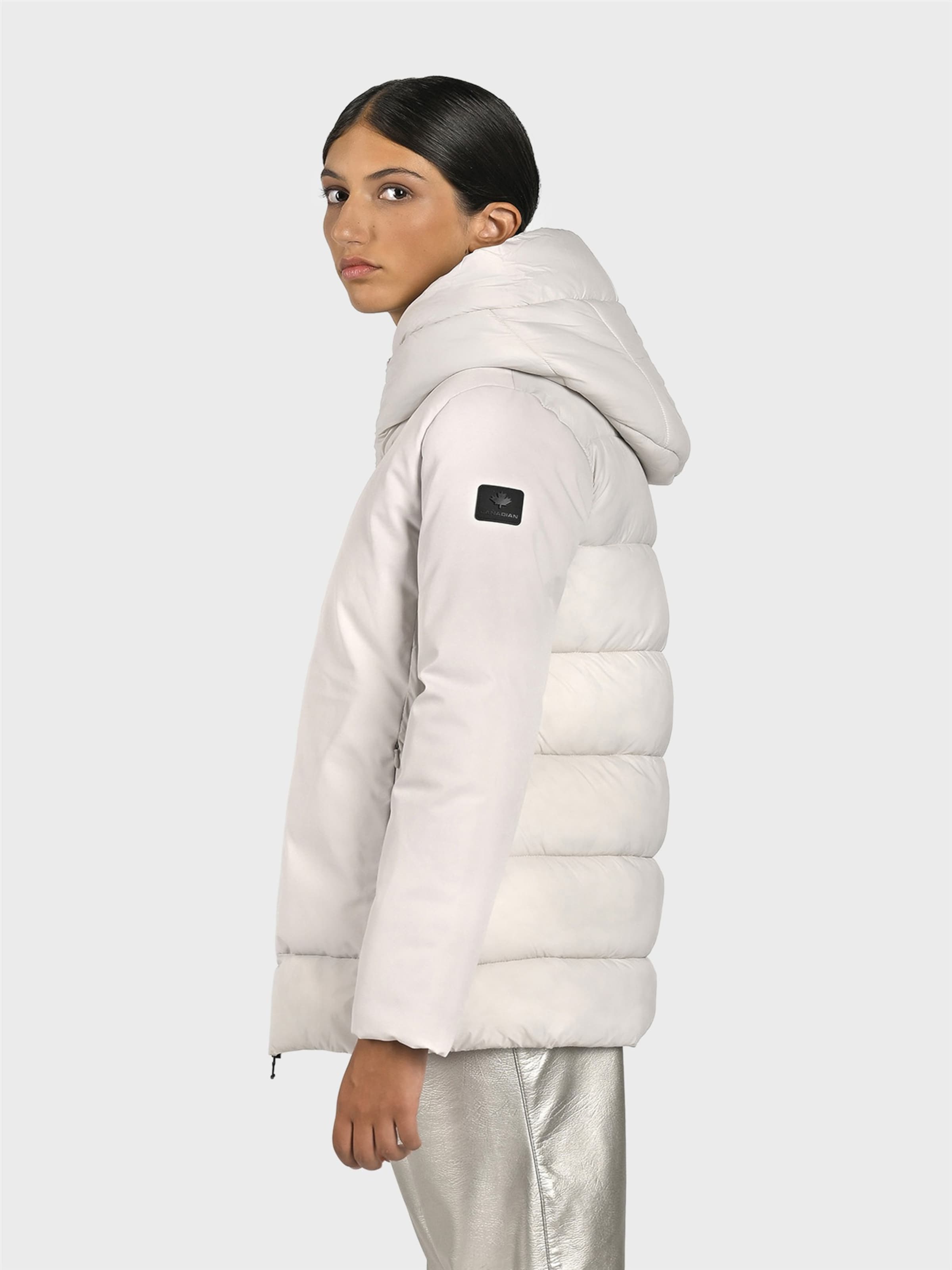 Canadian Classics Tussenparka ' LYTTON ' in Beige: voorkant
