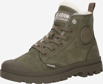 Palladium Nauhasaappaat 'PAMPA' värissä vihreä: etupuoli