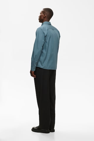 Matinique Regular fit Button Up Shirt in Blue