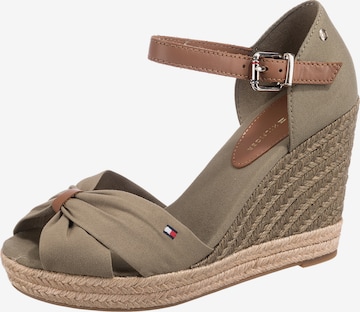 TOMMY HILFIGER Sandals 'Elena' in Green: front