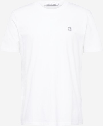 Calvin Klein Jeans - Regular Camisa em branco: frente