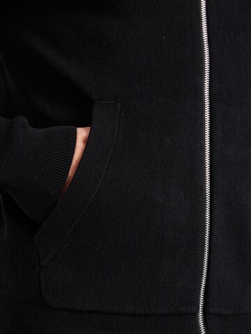 JACK & JONES Knit cardigan 'JCOCALEB' in Black