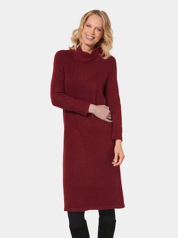Goldner Knitted dress in Red: front