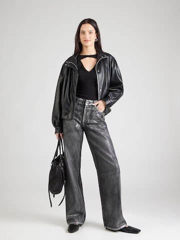 ABOUT YOU Shirt Bodysuit 'Lilia' in Black