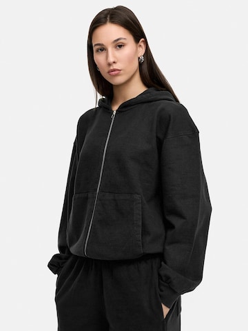Daily Cotton Sweatjacke 'DCCUENCA'‌‌‌‌‌‌‌‌ in Schwarz