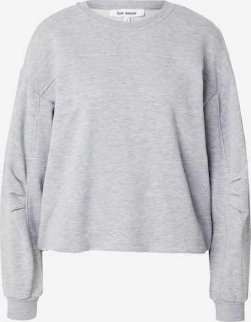 Soft Rebels Collegepaita 'Scout' värissä harmaa: etupuoli