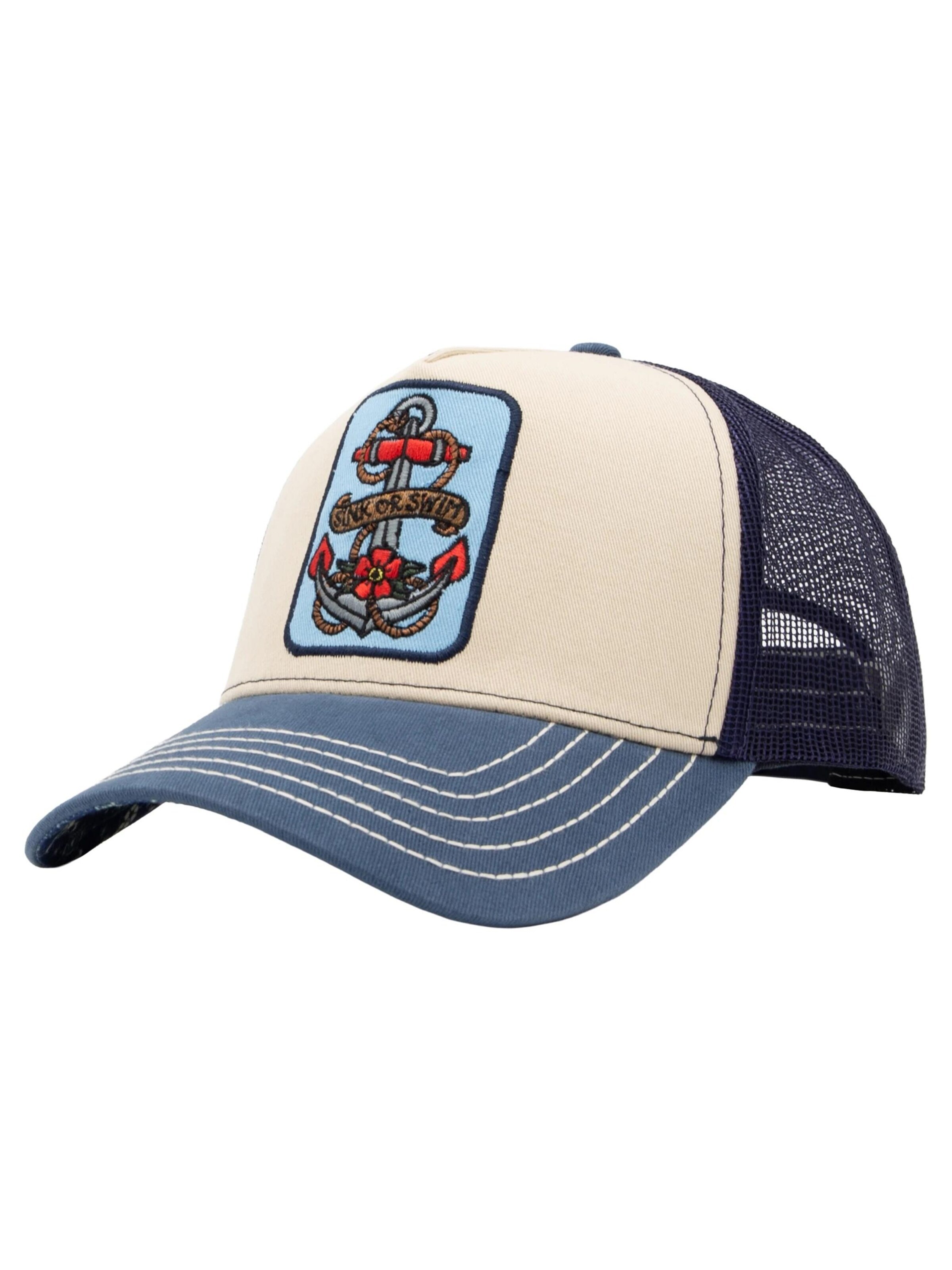 King Kerosin Cap 'Sink or Swim'‌‌‌‌‌‌‌‌ in Blau: Vorderseite