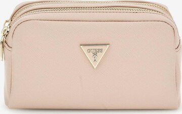 GUESS Cosmetic Bag in Pink: front