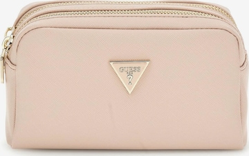 GUESS Cosmetic Bag in Pink: front