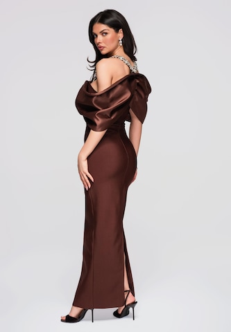 Ombre Evening dress in Brown