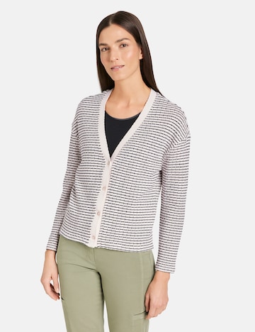 GERRY WEBER Knit Cardigan in Beige: front