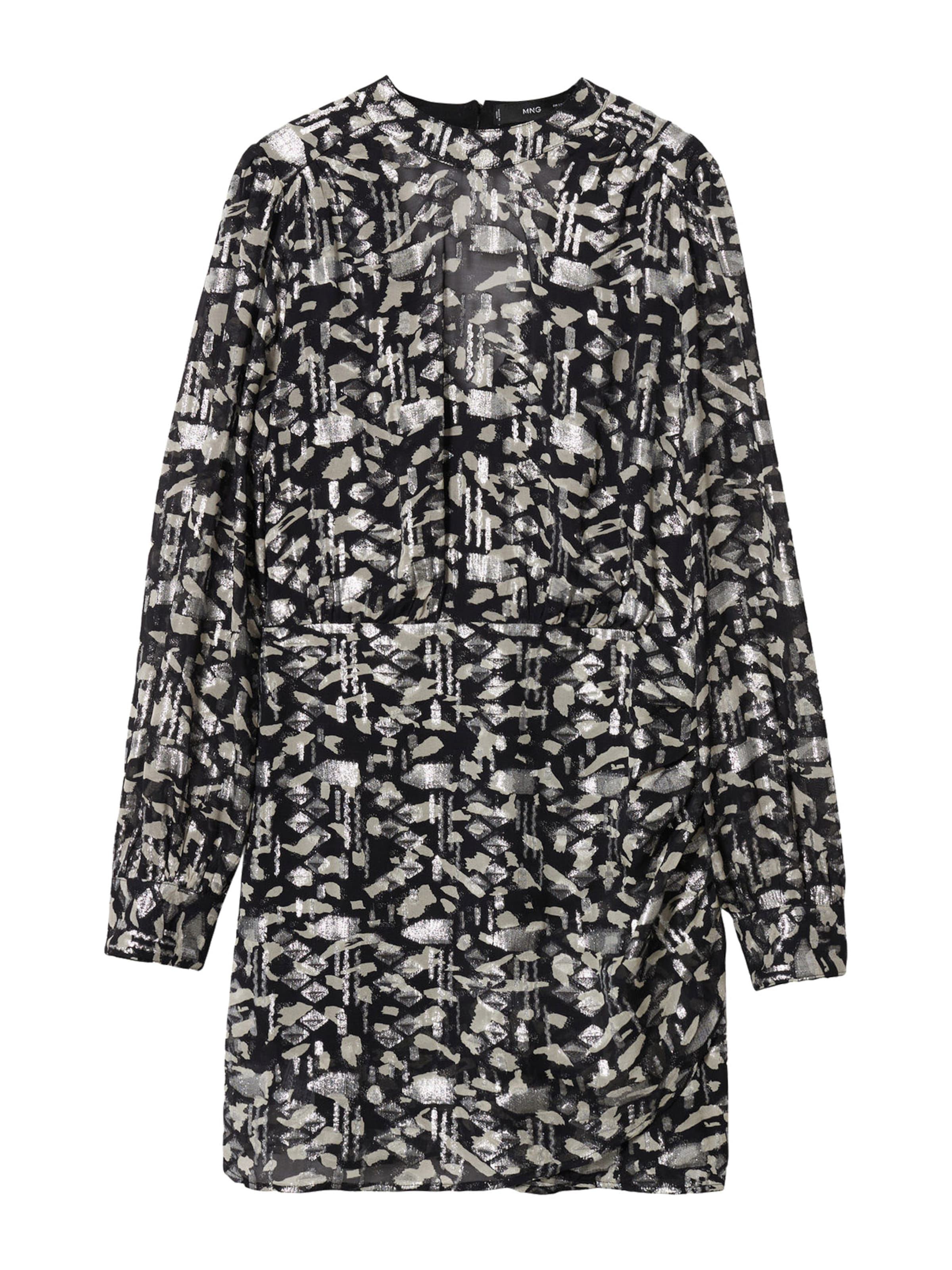 MANGO Šaty - Čierna: predná strana