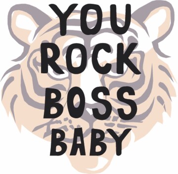 LILIPUT Shirt 'You Rock Boss Baby' in White