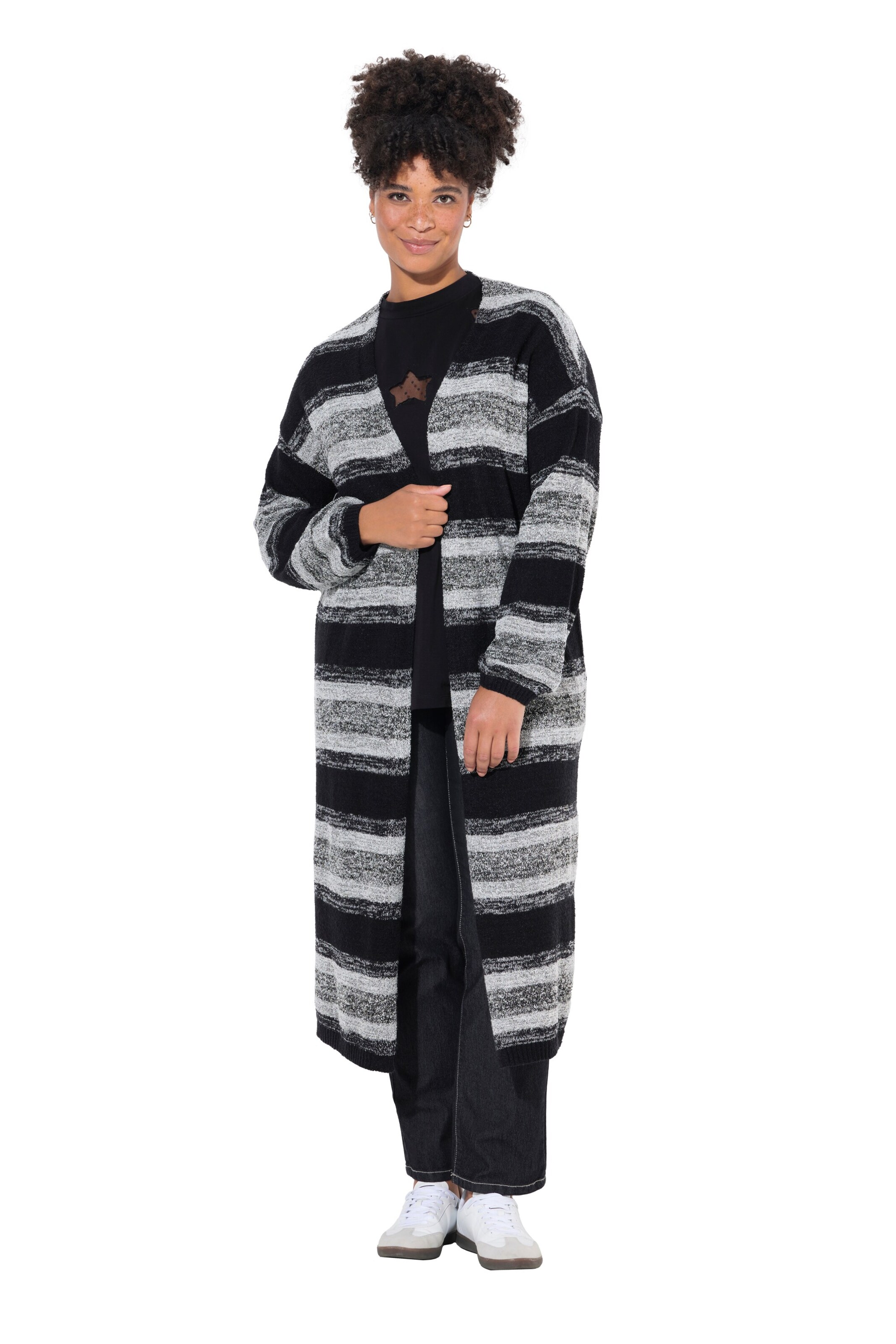 Janet & Joyce Strickjacke in Schwarz