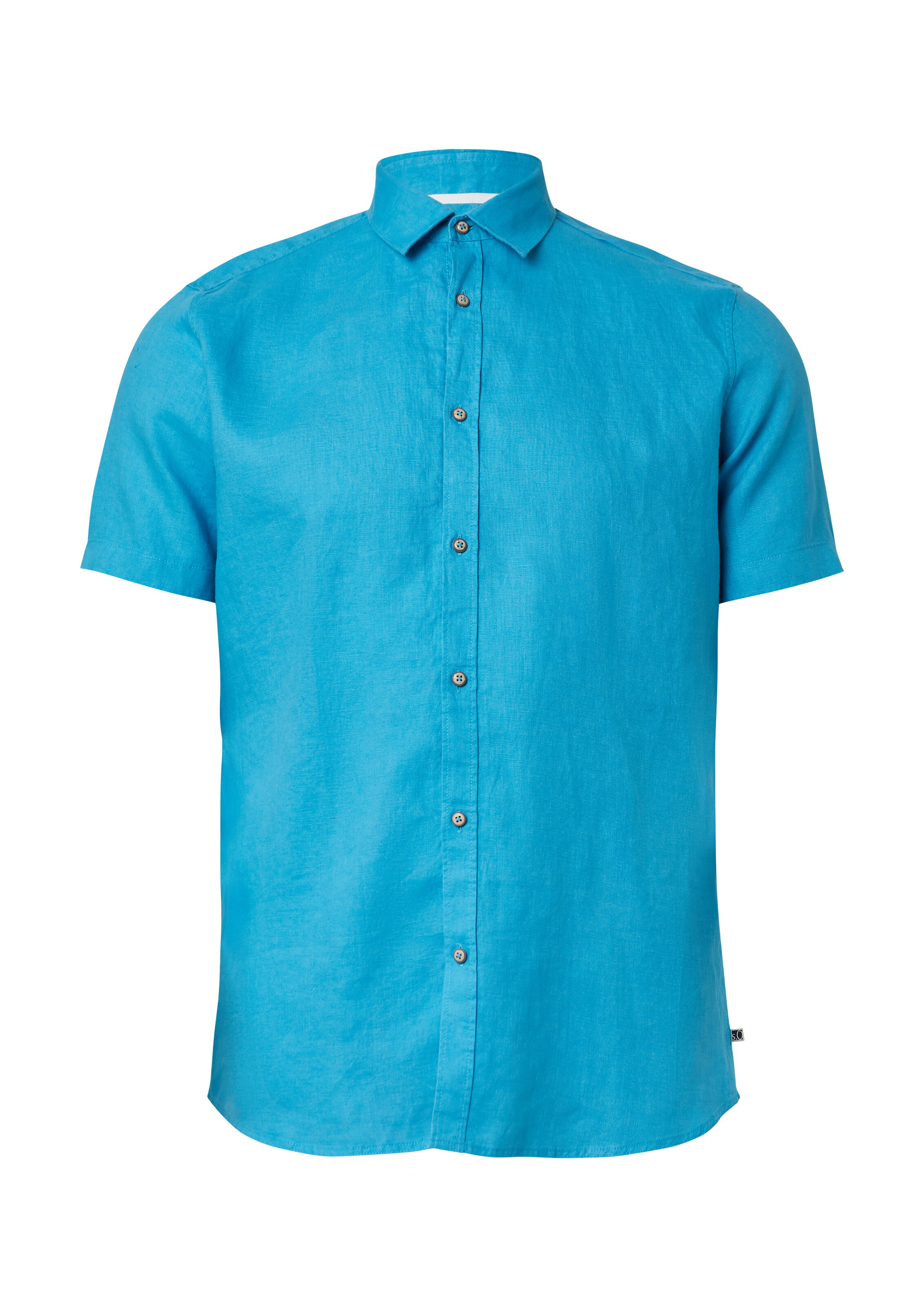 s.Oliver Men Big Sizes Regular fit Button Up Shirt in Blue: front