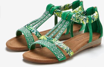 LASCANA Strap Sandals in Green