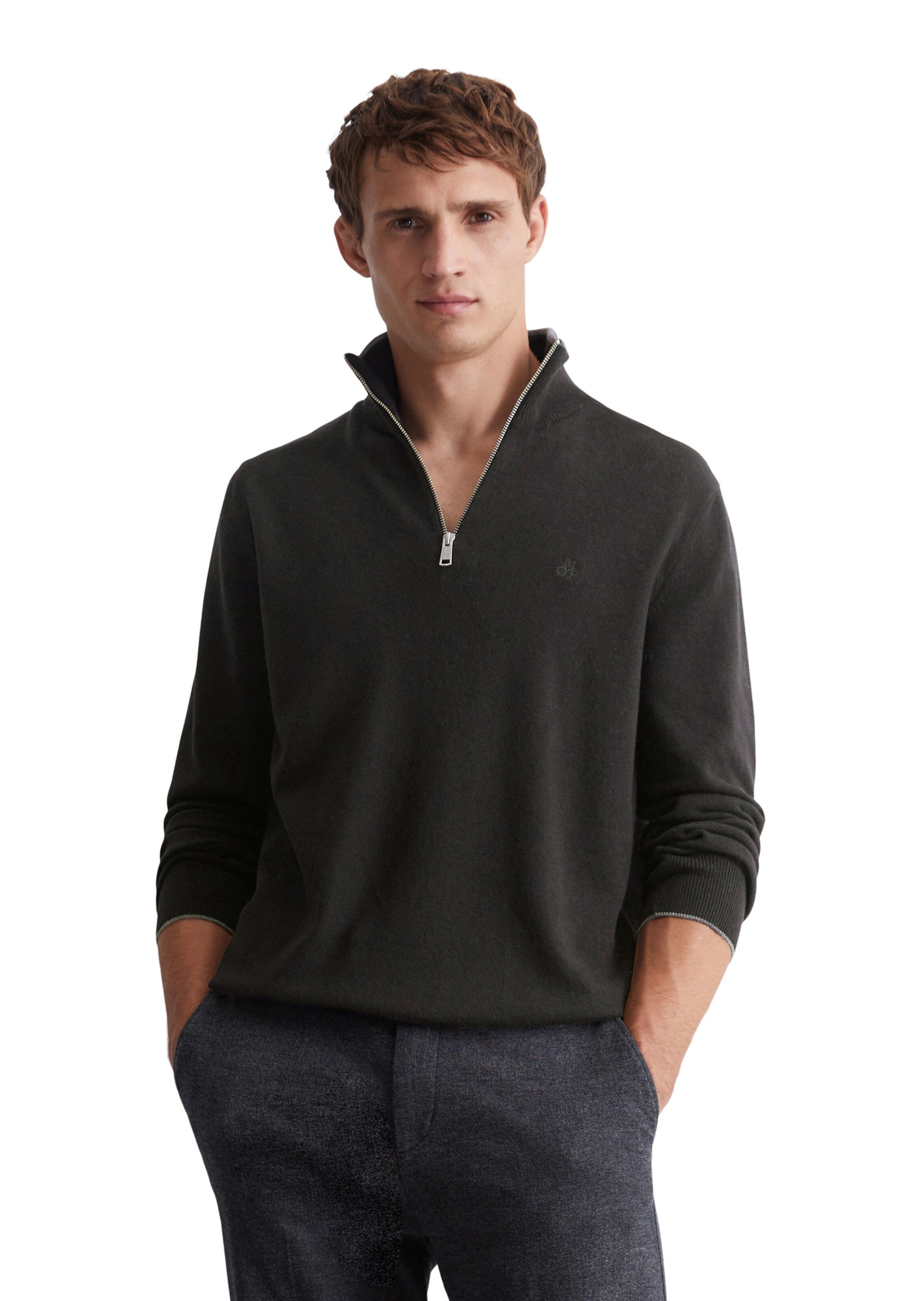 Marc O'Polo Pulover | črna barva: sprednja stran