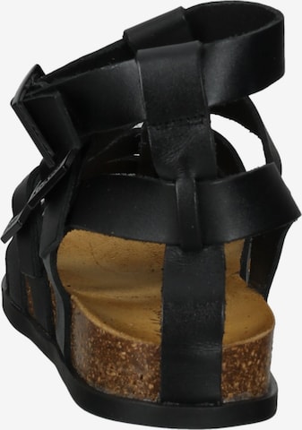 Kickers Strap Sandals in Black