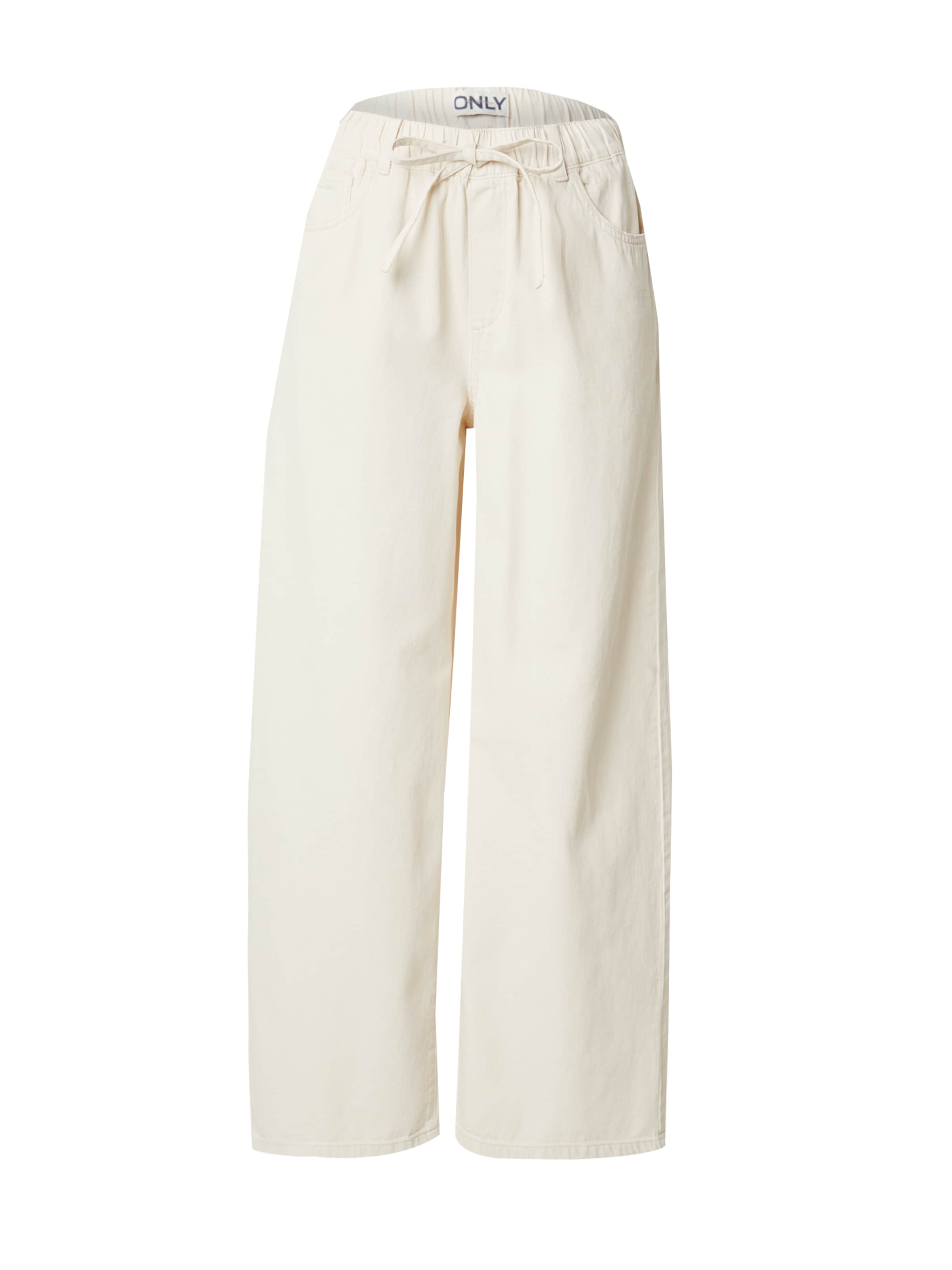 ONLY Wide leg Pants in Beige: front