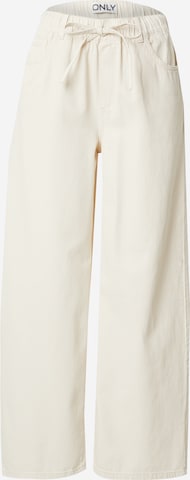Wide Leg Pantalon ONLY en beige : devant