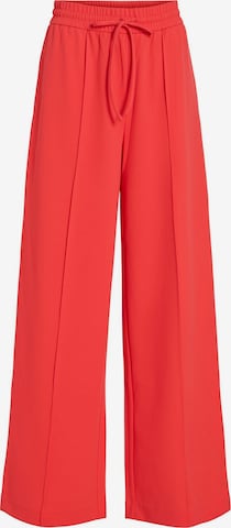 VILA Pleat-front trousers 'VIClua' in Red: front