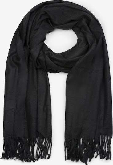 styleBREAKER Schal 'Weicher Schal Uni mit Fransen' in One Size in schwarz, Produktansicht