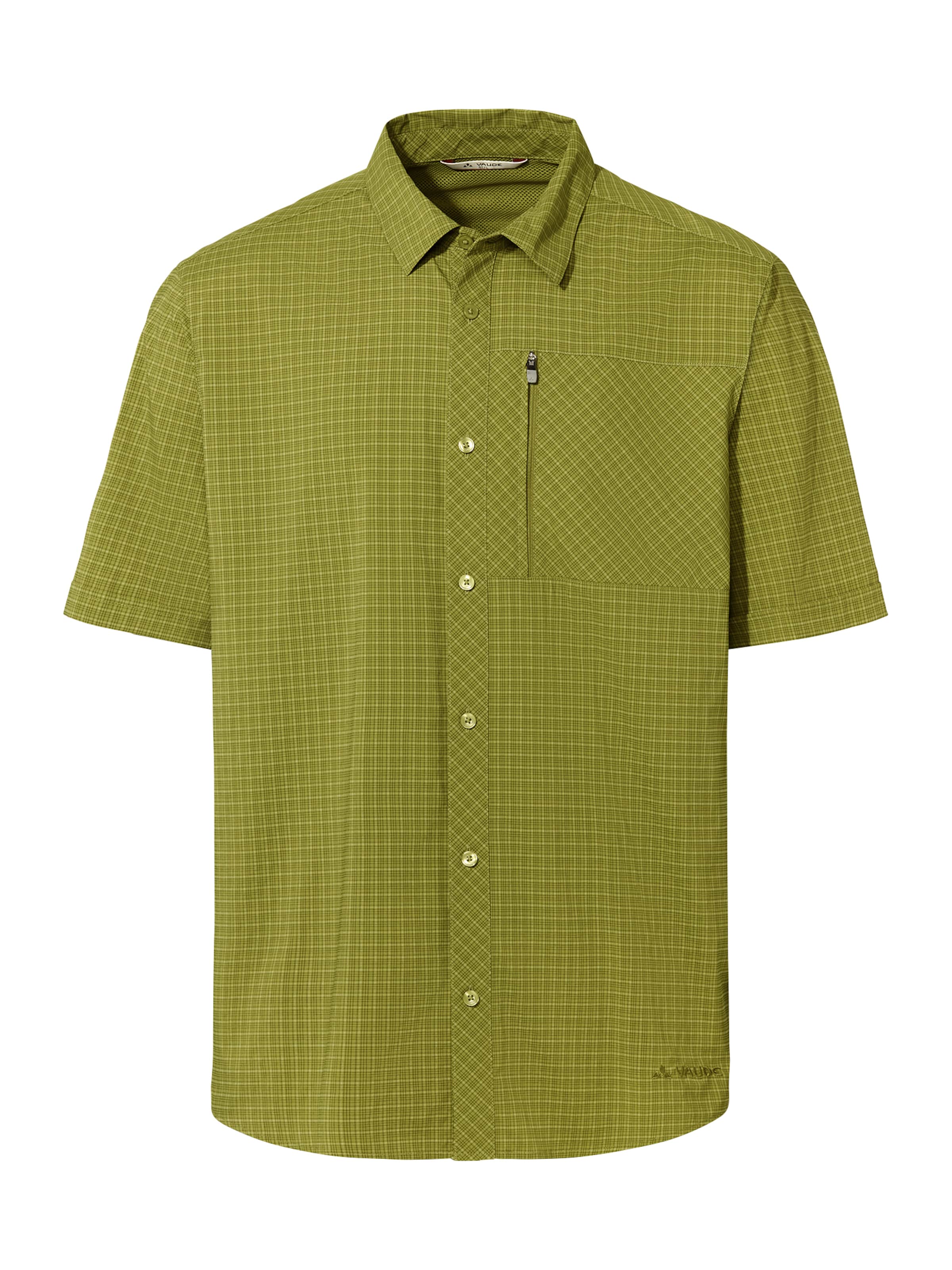 VAUDE Regular fit Athletic button up shirt 'Seiland IV ' in Green: front