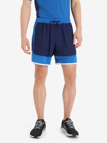 ICEBREAKER - Regular Calças de desporto 'M ZoneKnit Shorts' em azul: frente