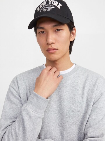 JACK & JONES Sweatshirt 'JACOLLIE' in Grijs