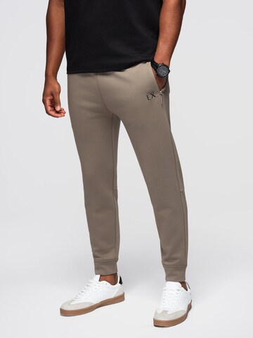 Ombre Tapered Broek 'Eximio' in Bruin