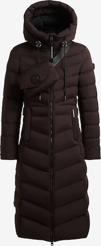 khujo Wintermantel 'Ingram6' in Bruin: voorkant