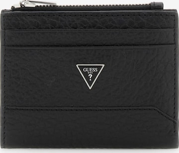 juoda GUESS Piniginė 'TORINO BIFOLD TOP ZIP': priekis