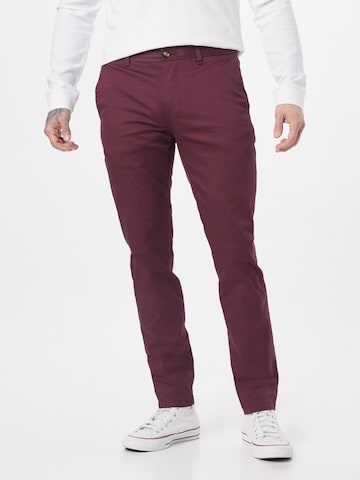 SCOTCH & SODA Regular Панталон Chino 'Mott seasonal essential' в червено: отпред